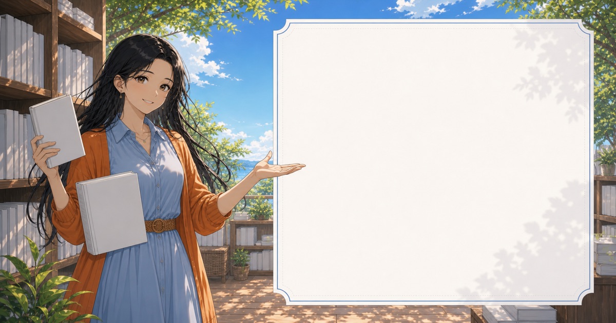 ひなのが夏アニメ原作の選び方を案内する背景